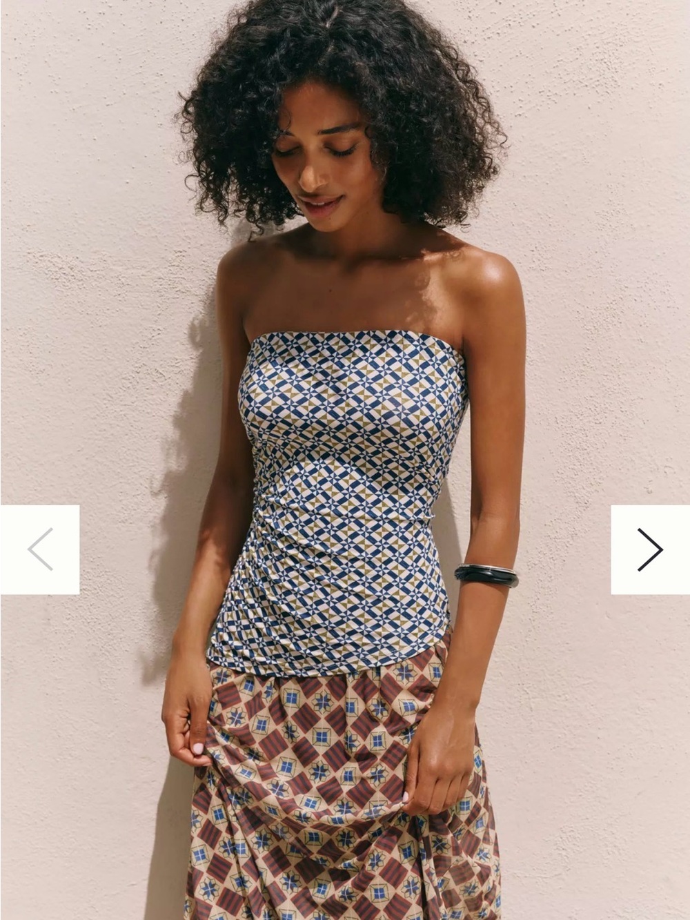 Anthropologie CELANDINE TILE MESH TOP